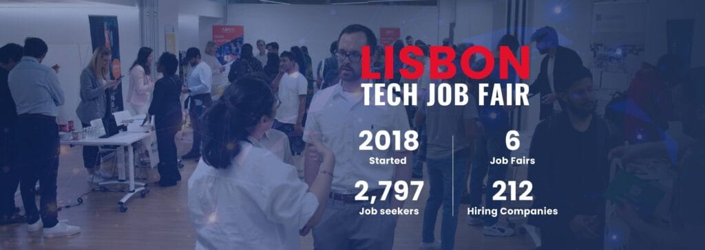 Infórmate sobre la Feria de Empleo Tecnológico de Lisboa 2025 - 13 de noviembre - Tech Meetups Job Fair en Lisboa. Oportunidades de prácticas, empleo y candidaturas espontáneas en Tecnologías de la Información, Informática, Ingeniería...